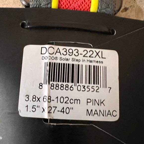 DOCO Solar Air Step-in Reflective Dog Mesh Harness “Pink Maniac” XL - Picture 7 of 8